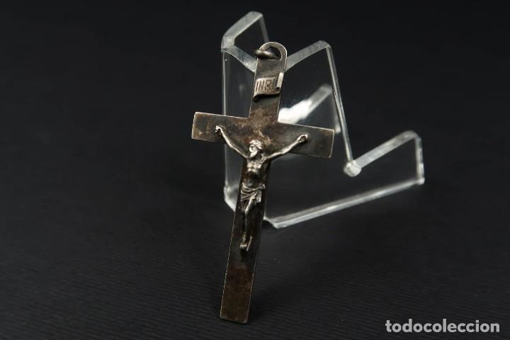 Antig&uuml;edades: Antiguo Crucifijo de Plata - Foto 4