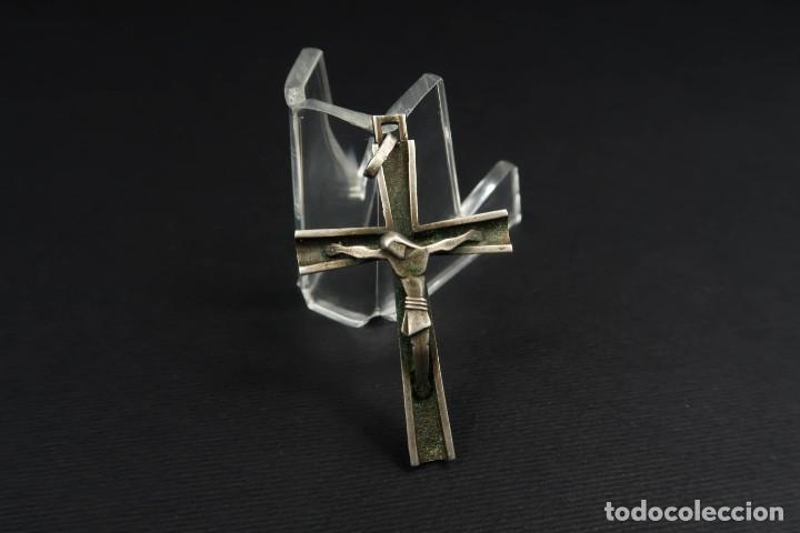 Antig&uuml;edades: Antiguo Crucifijo de Plata - Foto 4