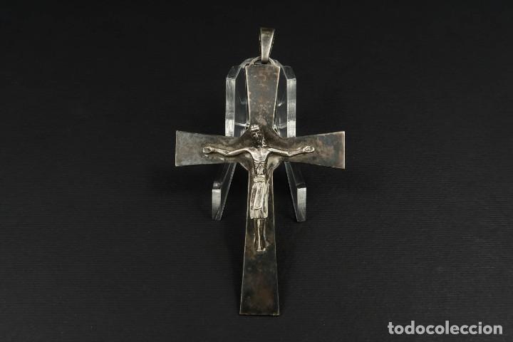 Antig&uuml;edades: Antiguo Crucifijo de Plata - Foto 5