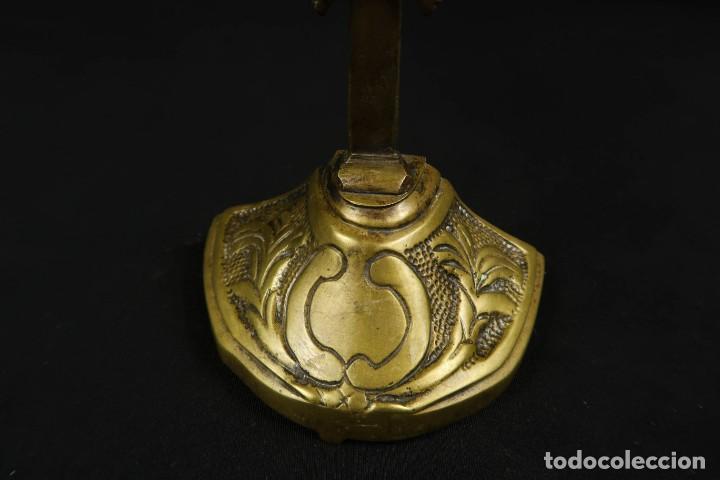 Antig&uuml;edades: Antiguo Crucifijo de Bronce - Foto 7