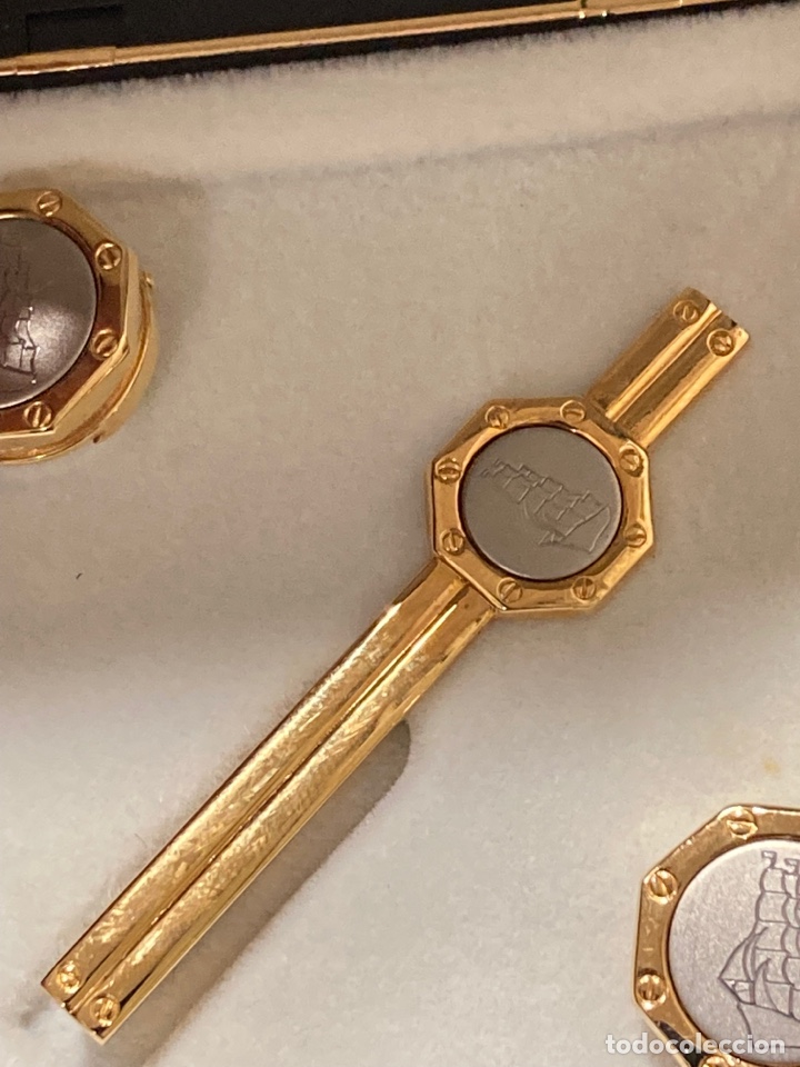 Antig&uuml;edades: Conjunto de pisacorbatas y gemelos - Foto 4