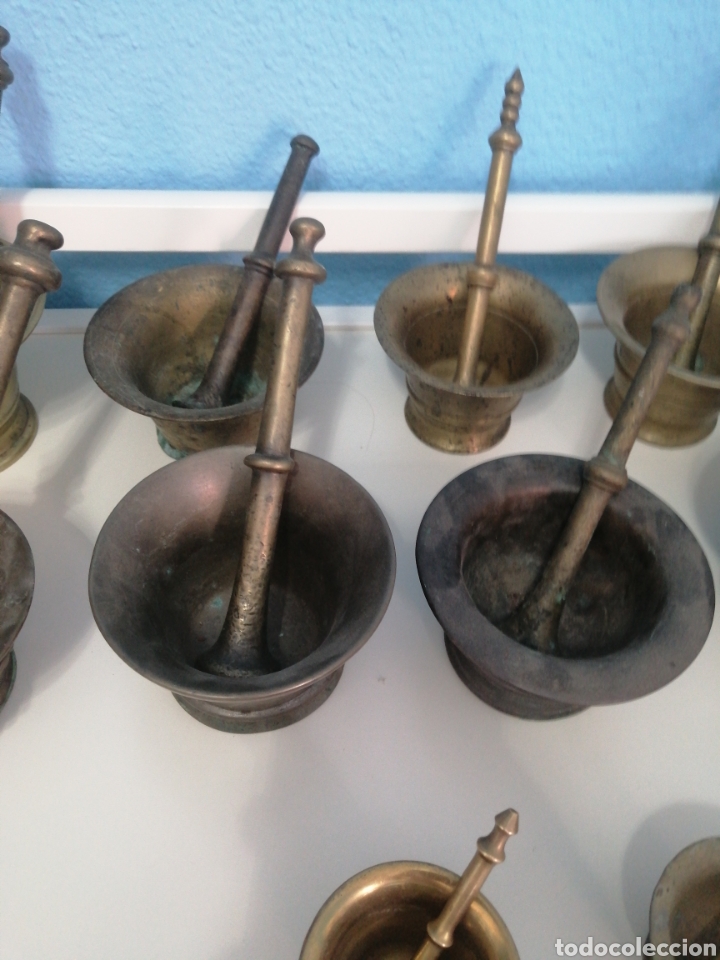 Antig&uuml;edades: Almireces lote colecci&oacute;n - Foto 3