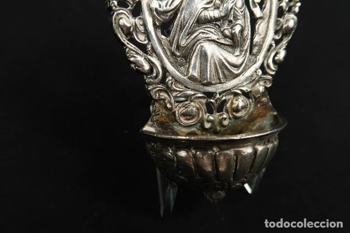 Antig&uuml;edades: Antigua Benditera de Plata - Foto 4