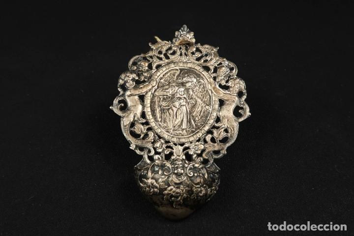Antig&uuml;edades: Antigua Benditera de Plata - Foto 2