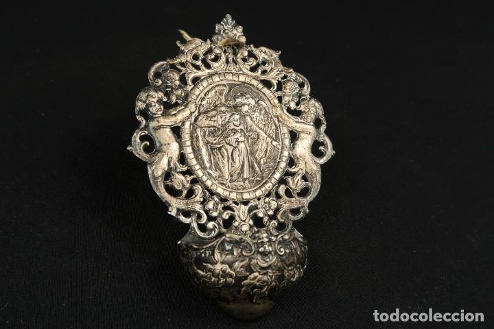 Antig&uuml;edades: Antigua Benditera de Plata - Foto 4