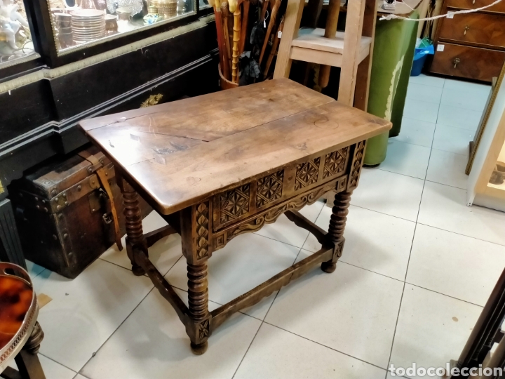 Antig&uuml;edades: MESA ESPA&Ntilde;OLA ZAPATERA REF-4321 - Foto 1