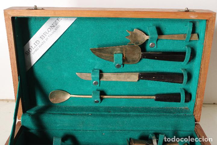 Antig&uuml;edades: cuberteria de bronce thailand - Foto 5