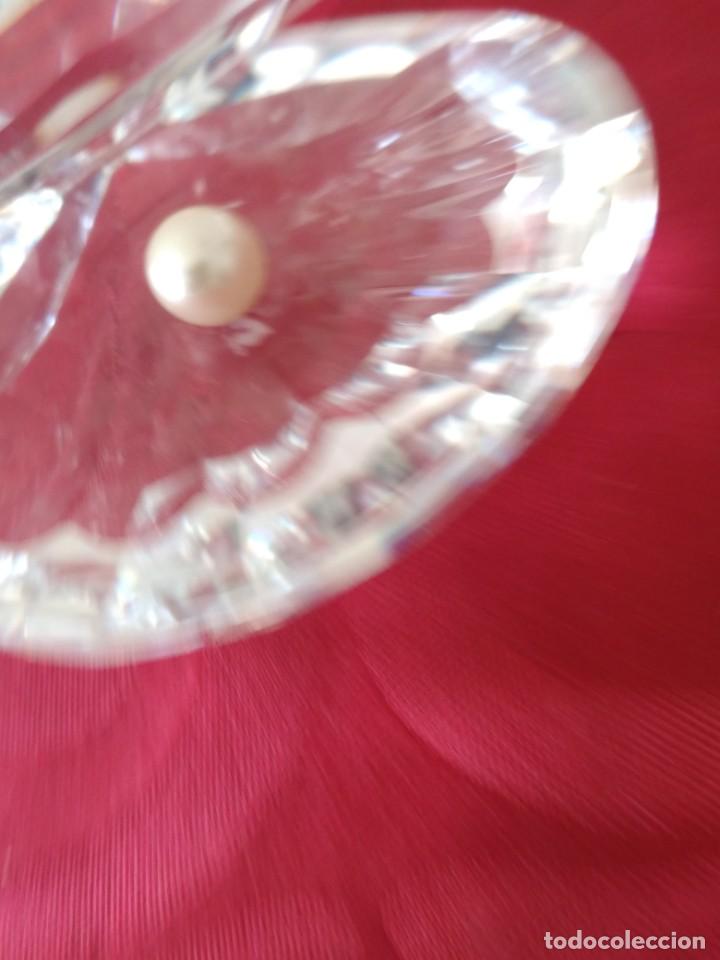 Antigüedades: almeja abierta con perla swarovski, autentica. - Foto 6 - 284301668