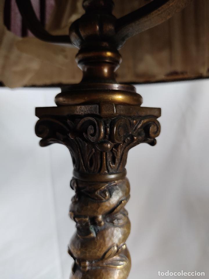 Antig&uuml;edades: Antigua lampara imperio - Foto 8