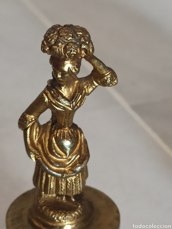 Antig&uuml;edades: Antigua estatua de bronce francesa - Foto 2