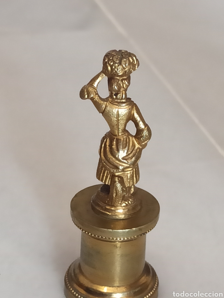 Antig&uuml;edades: Antigua estatua de bronce francesa - Foto 3