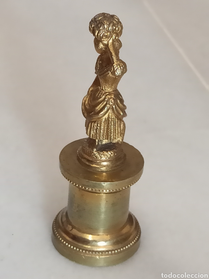 Antig&uuml;edades: Antigua estatua de bronce francesa - Foto 4