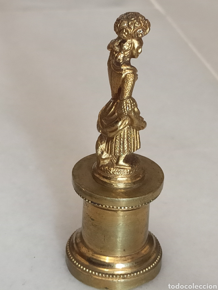 Antig&uuml;edades: Antigua estatua de bronce francesa - Foto 5