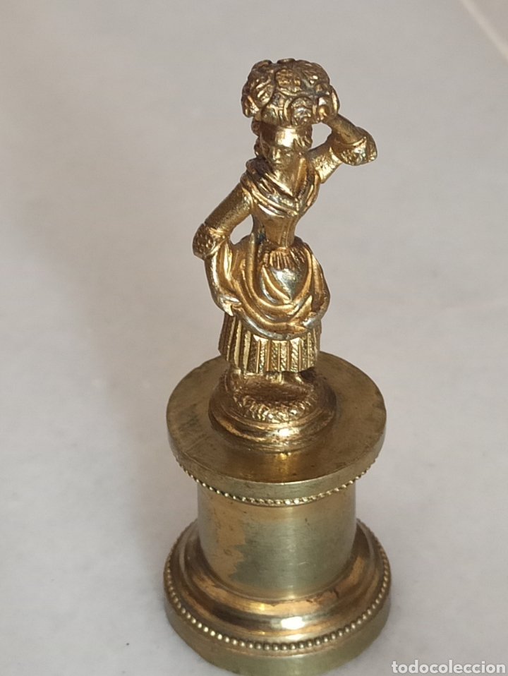 Antig&uuml;edades: Antigua estatua de bronce francesa - Foto 1