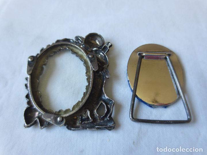 Antig&uuml;edades: MARCO PEQUE&Ntilde;O PLATA DE CUPIDO QUERUBIN - Foto 3