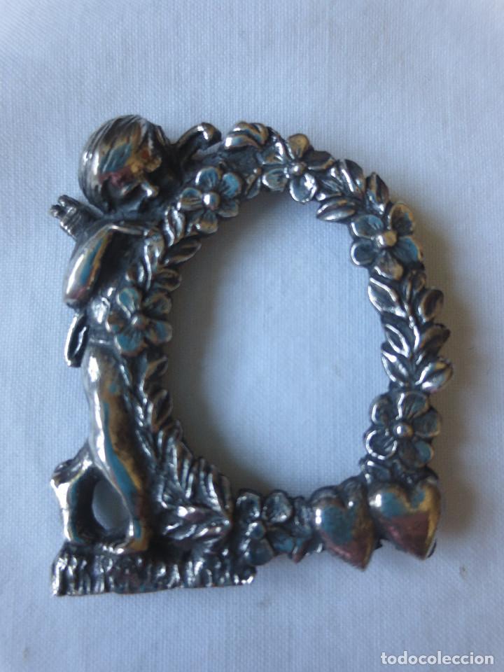 Antig&uuml;edades: MARCO PEQUE&Ntilde;O PLATA DE CUPIDO QUERUBIN - Foto 5