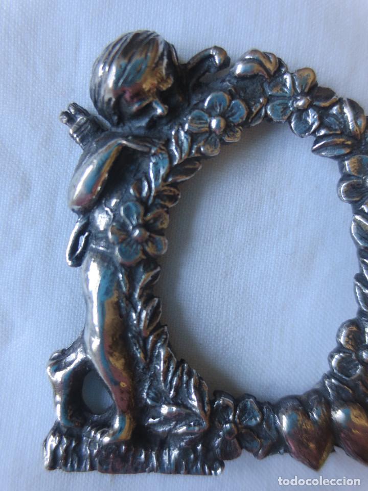 Antig&uuml;edades: MARCO PEQUE&Ntilde;O PLATA DE CUPIDO QUERUBIN - Foto 8