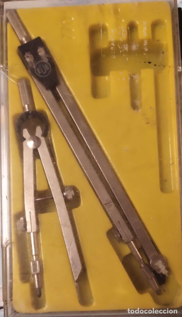 Antig&uuml;edades: estuche juego compas - Foto 1