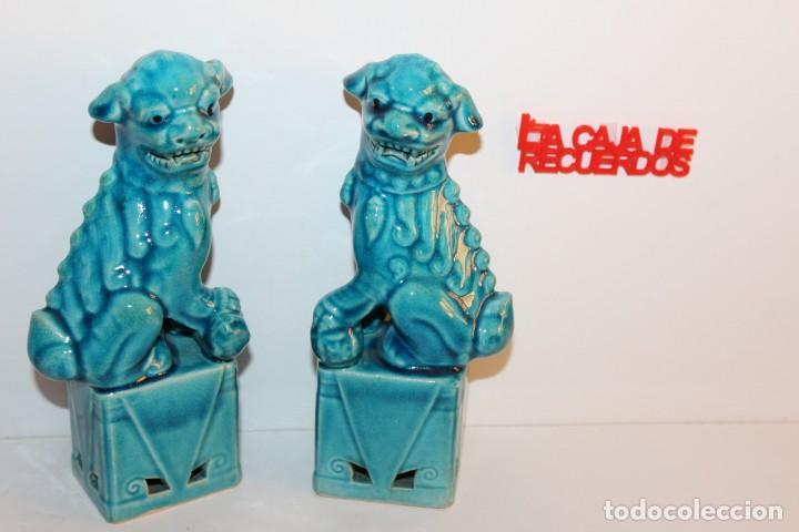 Antig&uuml;edades: PERROS FOO O LEONES FOO - MIDEN 19 CMS - Foto 1