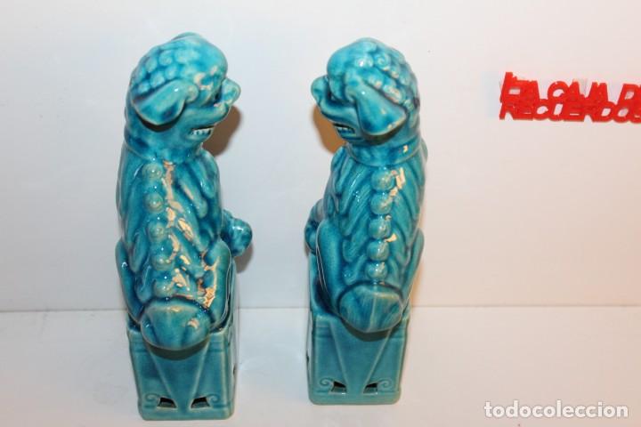 Antig&uuml;edades: PERROS FOO O LEONES FOO - MIDEN 19 CMS - Foto 2
