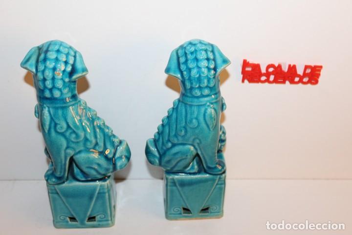 Antig&uuml;edades: PERROS FOO O LEONES FOO - MIDEN 19 CMS - Foto 3