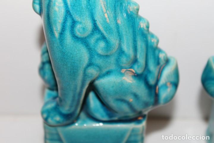 Antig&uuml;edades: PERROS FOO O LEONES FOO - MIDEN 19 CMS - Foto 9