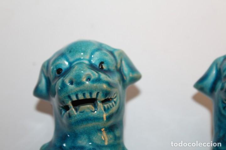 Antig&uuml;edades: PERROS FOO O LEONES FOO - MIDEN 19 CMS - Foto 12