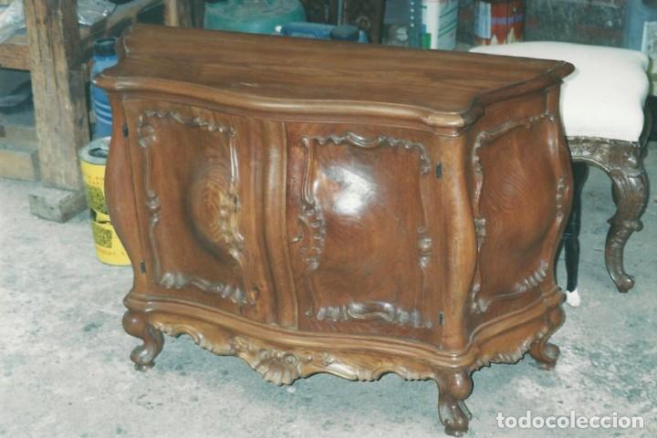 Antig&uuml;edades: C&oacute;moda bombeada. (PIEZA &Uacute;NICA A MEDIDA PARA EL CLIENTE) - Foto 1