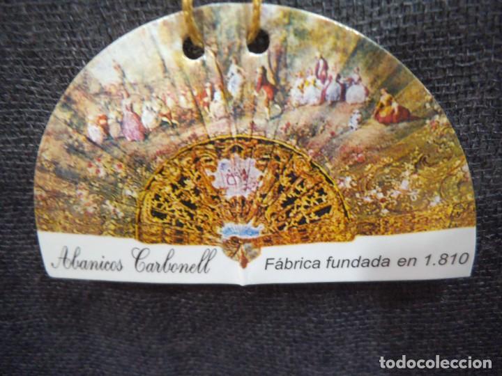 Antig&uuml;edades: ABANICO &uml;CARBONELL &uml; ( BLANCO ) GRIS SALM&Oacute;N - Foto 15