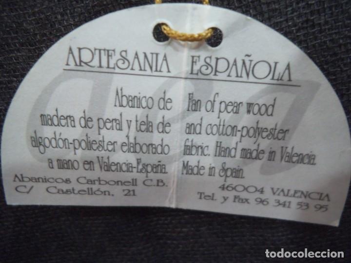 Antig&uuml;edades: ABANICO &uml;CARBONELL &uml; ( BLANCO ) GRIS SALM&Oacute;N - Foto 16