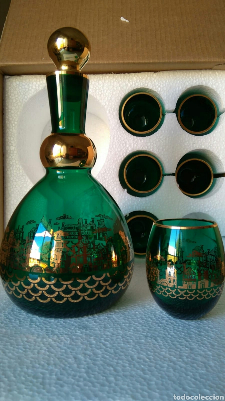 Antig&uuml;edades: Juego de licor Cristal de Murano - Foto 3
