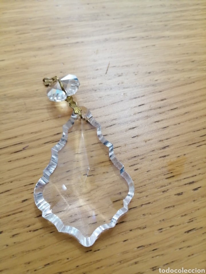 Antiquit&eacute;s: L&Aacute;GRIMAS DE CRISTAL DE ROCA PARA L&Aacute;MPARAS DE BRONCE