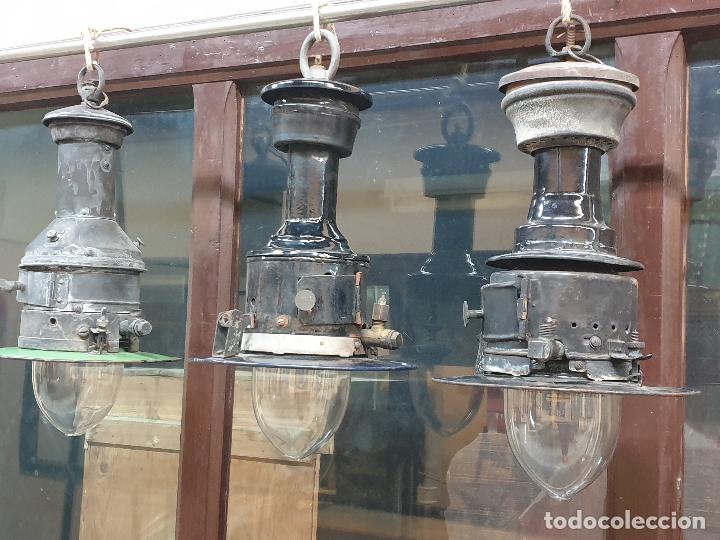 Antig&uuml;edades: 3 LAMPARAS DE GAS - Foto 10