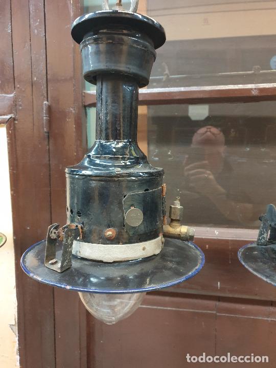 Antig&uuml;edades: 3 LAMPARAS DE GAS - Foto 12