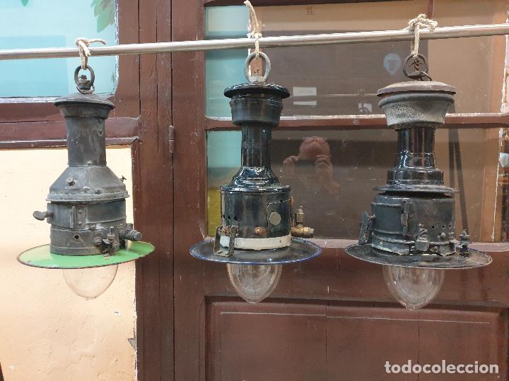 Antig&uuml;edades: 3 LAMPARAS DE GAS - Foto 14