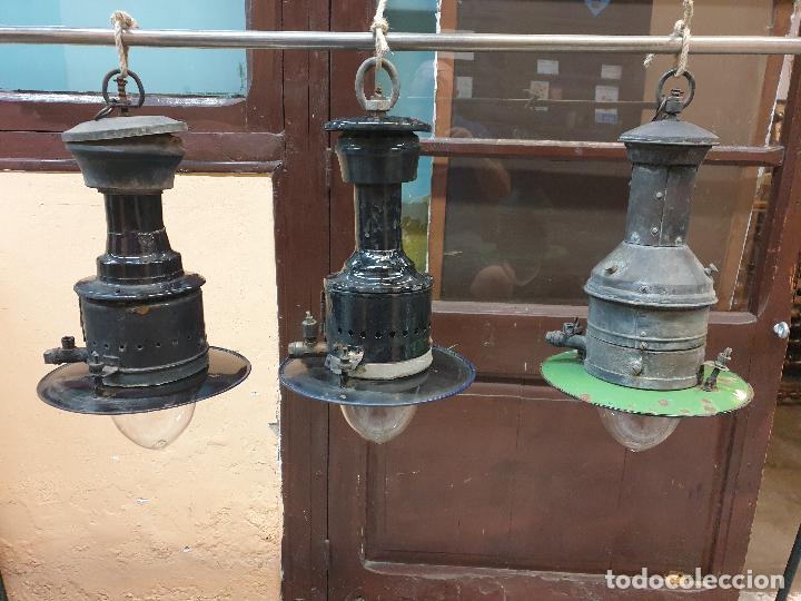 Antig&uuml;edades: 3 LAMPARAS DE GAS - Foto 20