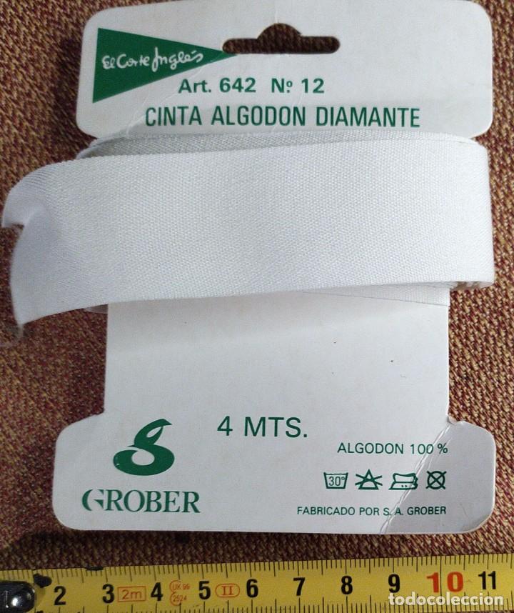 Antiquit&eacute;s: Cinta algodon diamante 4 mts art 642 n&ordm; 12