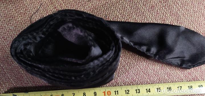 Antiquit&eacute;s: Cinturon de tela negro para vestido de se&ntilde;ora