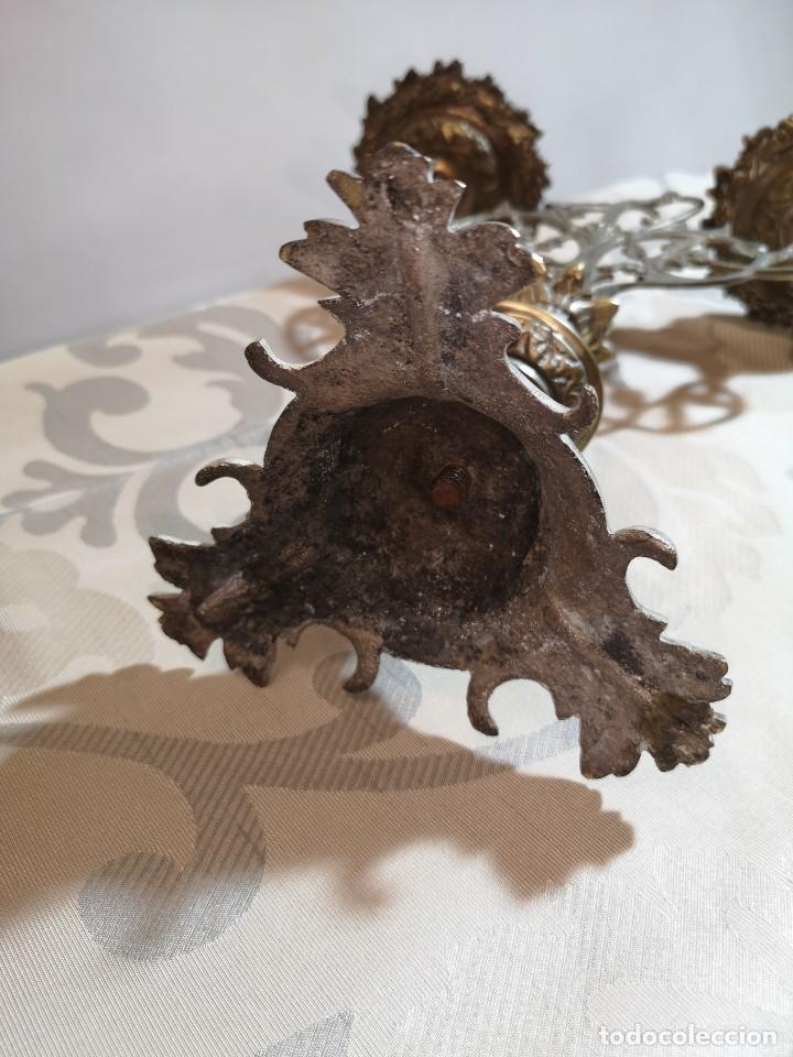Antig&uuml;edades: Candelabro de Dos Velas - Foto 7