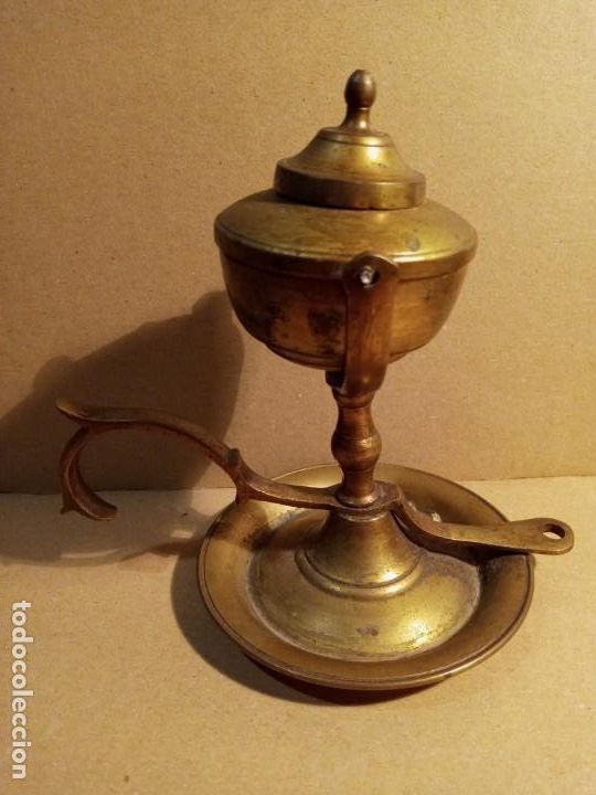 Antig&uuml;edades: CANDIL - METAL LATON . - Foto 1