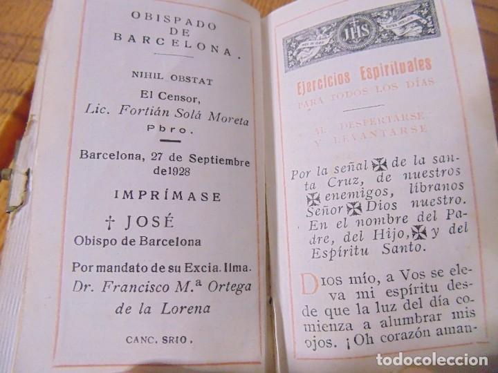 Antig&uuml;edades: Devocionario Horas Misticas Obispado de Barcelona 1928 - Foto 6