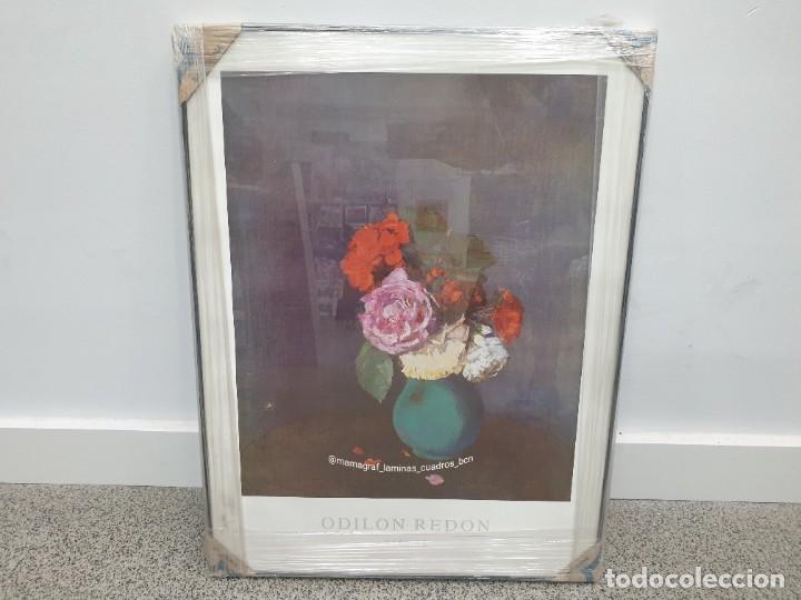 Antig&uuml;edades: ODILON REDON. FLEURS. CUADRO MAMAGRAF - Foto 3