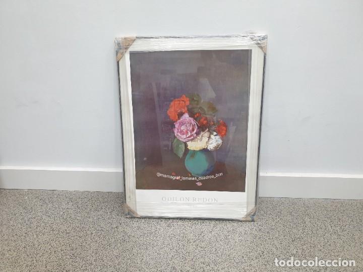 Antig&uuml;edades: ODILON REDON. FLEURS. CUADRO MAMAGRAF - Foto 4