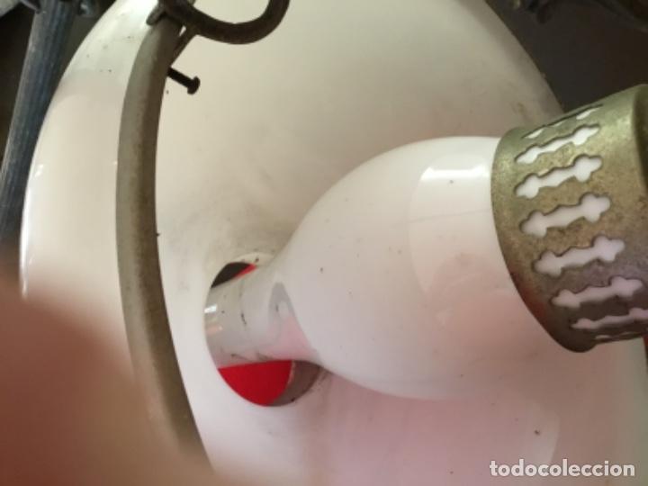 Antig&uuml;edades: L&aacute;mpara opalina, quinqu&eacute; transformado a energ&iacute;a el&eacute;ctrica, extensible - Foto 3