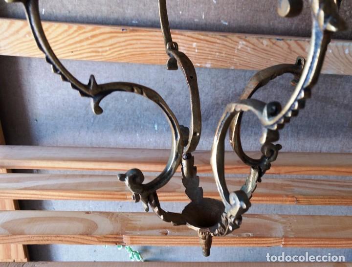 Antig&uuml;edades: L&Aacute;MPARA ANTIGUO FAROL DE TECHO DE BRONCE - Foto 4