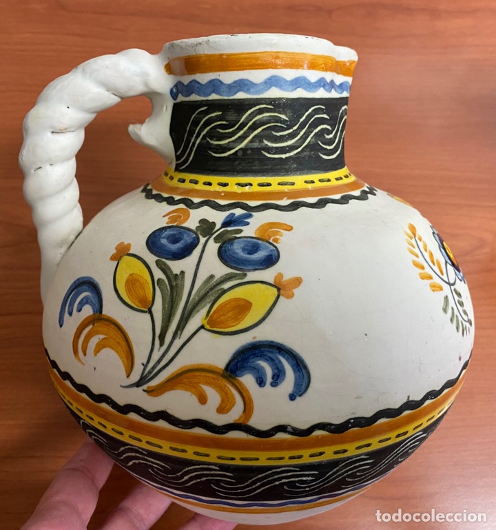 Antig&uuml;edades: Jarra tinaja La Menora Talavera - Foto 2