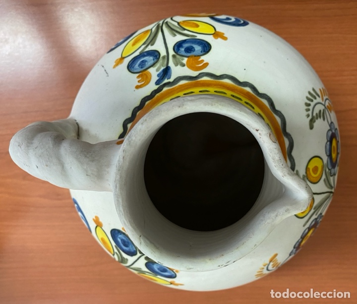 Antig&uuml;edades: Jarra tinaja La Menora Talavera - Foto 3