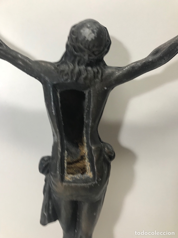 Antig&uuml;edades: Cristo de metal 30c23cm Ref K 2 - Foto 7