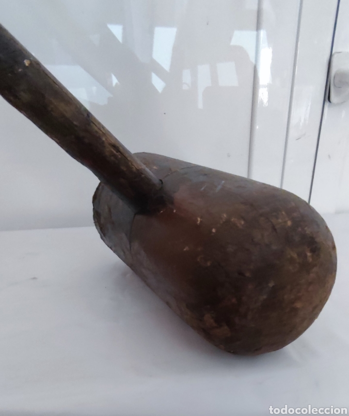 Antig&uuml;edades: Gran maza de madera - Foto 7