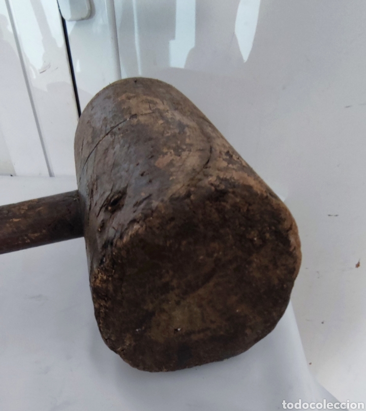 Antig&uuml;edades: Gran maza de madera - Foto 9